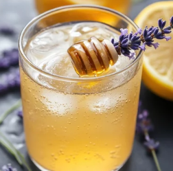 lavendar honey lemonade cocktail floral
