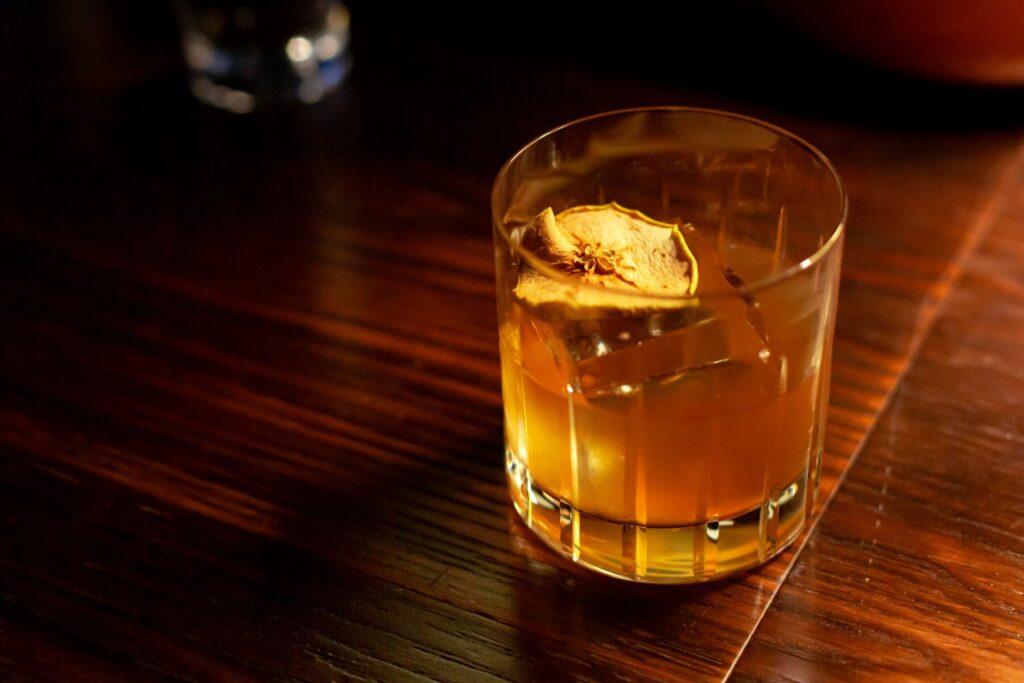 orchard old fashioned holiday cocktail