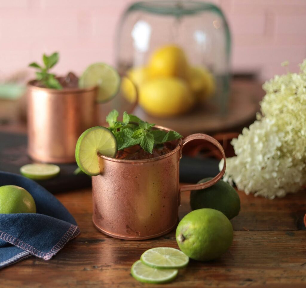 Hibiscus Mule Seasonal Cocktail for Holidays